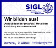 Auszubildender 2015 Metallbau